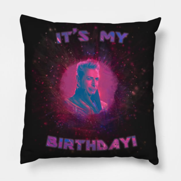 Grandmaster - It's My Birthday! Pillow by alarts