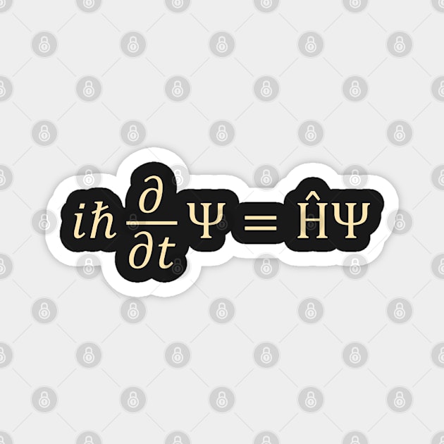 the Schrödinger Equation Magnet by ScienceCorner