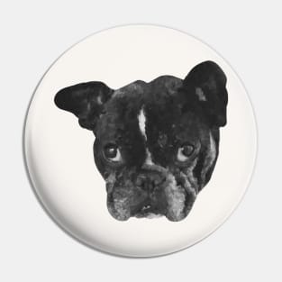 Boston Terrier Dog Painting Pin