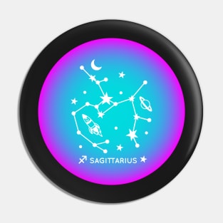 Sagittarius Zodiac Sign Aura Pin