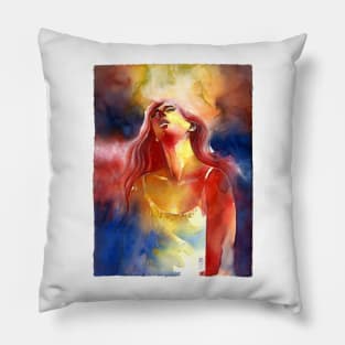 The girl all alone Pillow