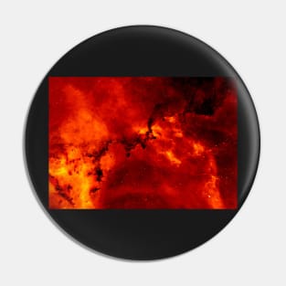 Red and Orange Solar Flares Pin