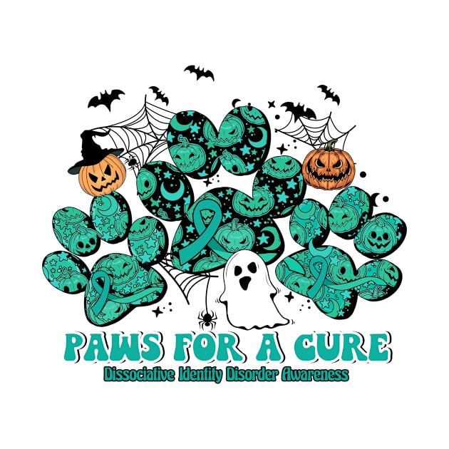 Dissociative Identity Disorder Awareness - paws for a cure halloween by Gost