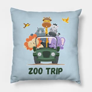 Zoo Trip Pillow