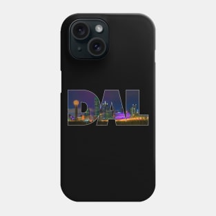 Dallas Texas Skyline DAL Airport Code Phone Case