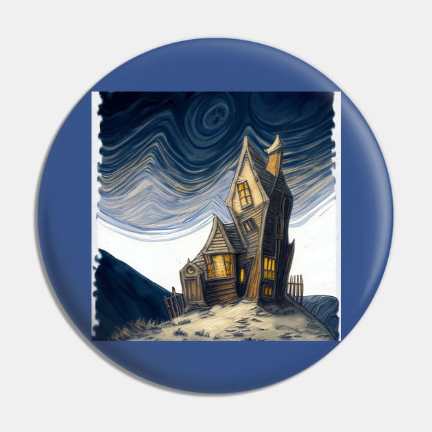 Starry Night Above The Shrieking Shack Pin by Grassroots Green