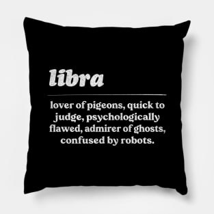 Libra Zodiac Symbol //// Humorous Gift Design Pillow