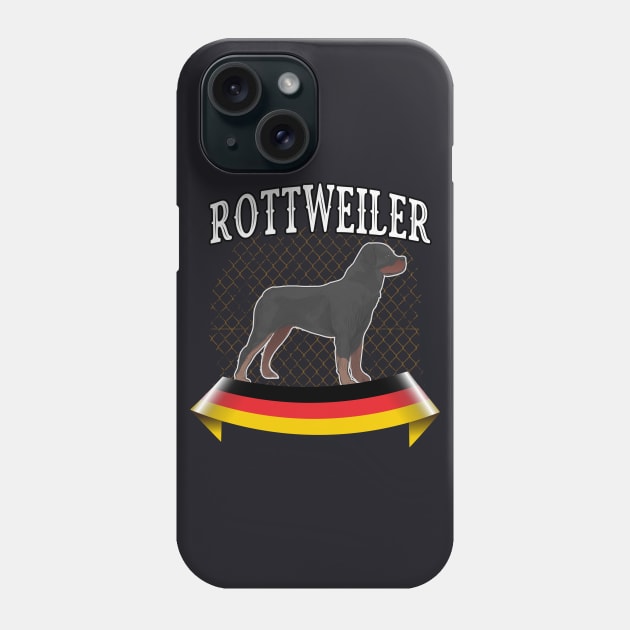 Rottweiler breed dog Phone Case by Foxxy Merch