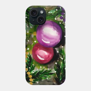 Christmas Tree Ornaments Phone Case