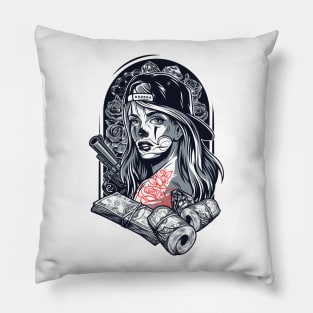 Vintage chicano Pillow