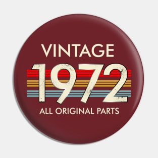 Vintage 1972 All Original Parts Pin