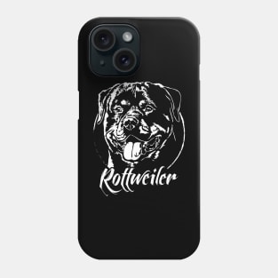 Proud Rottweiler dog portrait Rottie dog Phone Case