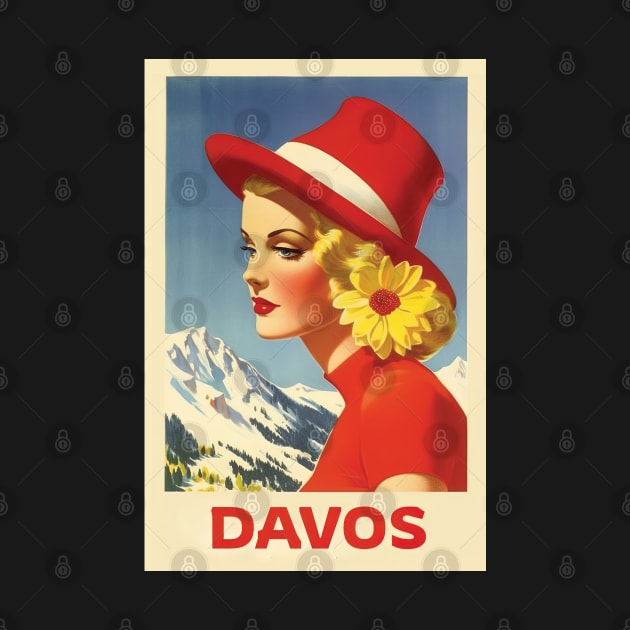 Davos, Switzerland, Poster by BokeeLee