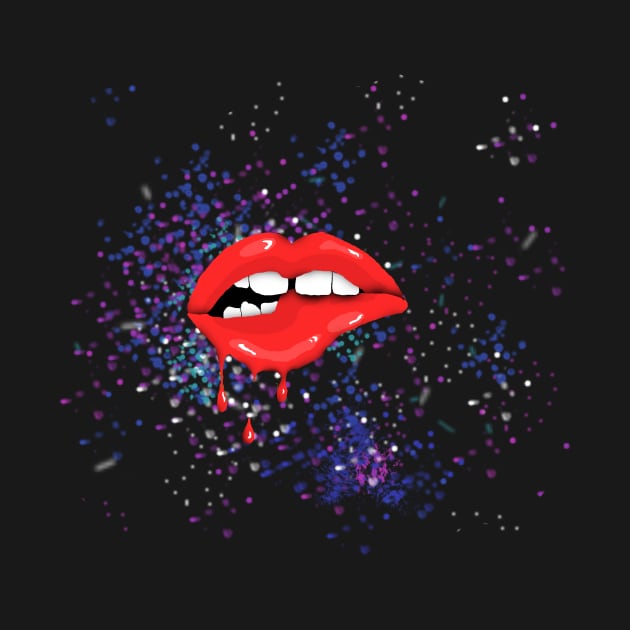 Space lips by deadlydelicatedesigns