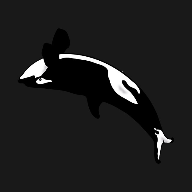 Disover Orca graphic killer whale jumping - Killer Whale - T-Shirt