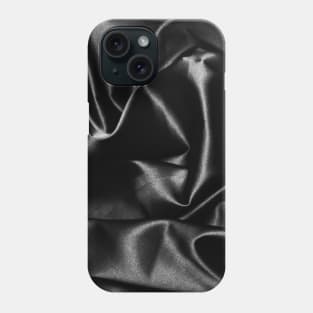 black dark mask monochrome black and white silk pattern face mask goth burlesque glamour Phone Case