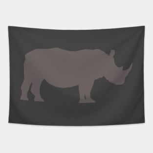 Rhino profile - grey Tapestry