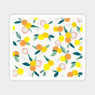 Summer fruits with dots Magnet