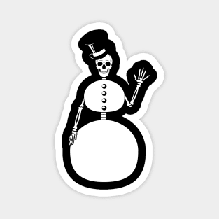 Snowman Skeleton Magnet