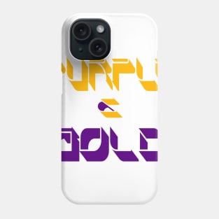 purple & gold Phone Case