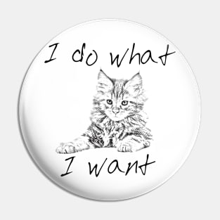 I do what I want Pin