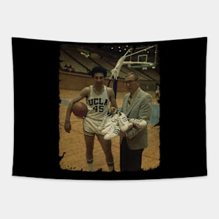 Henry Bibby with John Wooden, 1971 Tapestry