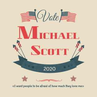 Michael Scott 2020 Election Funny The Office Worlds Best Boss Mens Shirt T-Shirt