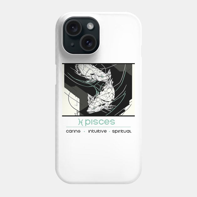 Pisces Season - Zodiac Graphic Phone Case by Well3eyond