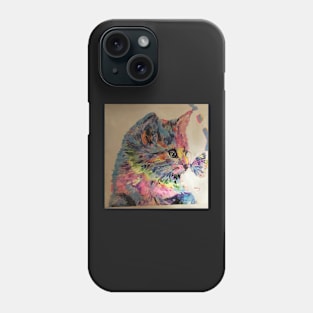 Cat Painting butterfly Phone Case