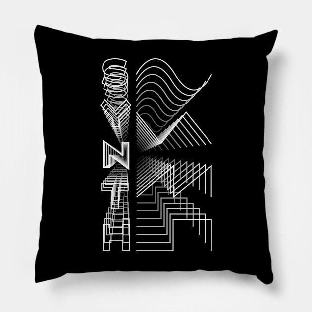 Synth Waveform Audio Analog Design Modular Gift Pillow by star trek fanart and more