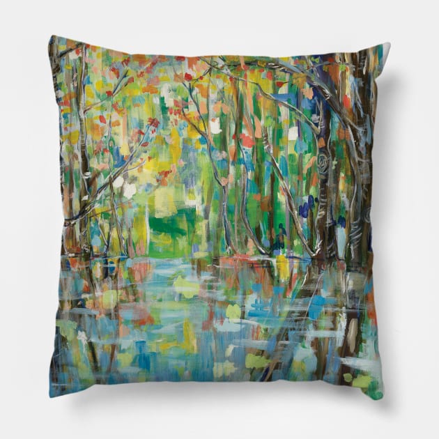 Autumnal Equinox Pillow by BeebaMaxine