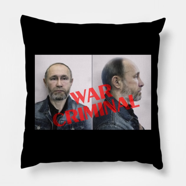 War criminal putin Pillow by Lauromir