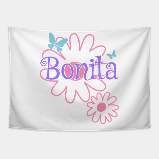 Bonita Girls Name Daisy Butterflies Tapestry by xsylx