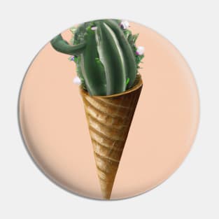 Cactus Ice Cream Pin