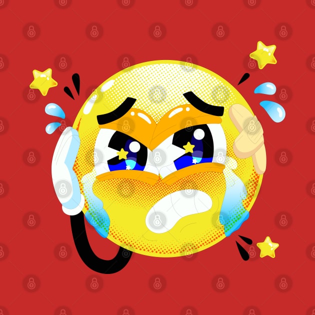 Hurt Face Emoji by Mako Design 