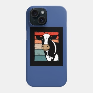 Retro Cow Animal Motif Agriculture Phone Case