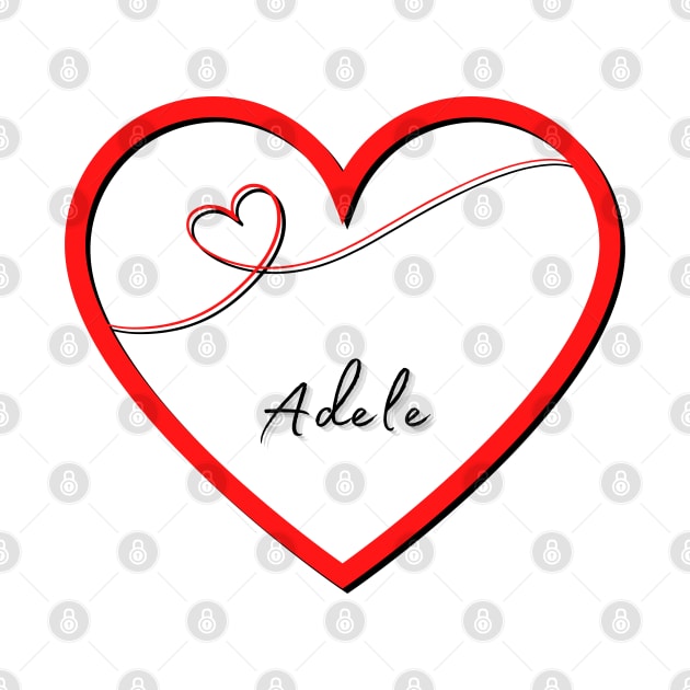 ADELE  Name in Heart by EmoteYourself