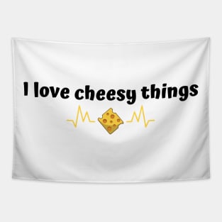 I love cheesy things | funny Tapestry