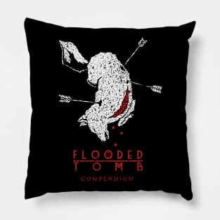 Flooded Tomb - Compendium - White & Red w/ Back Logo Pillow