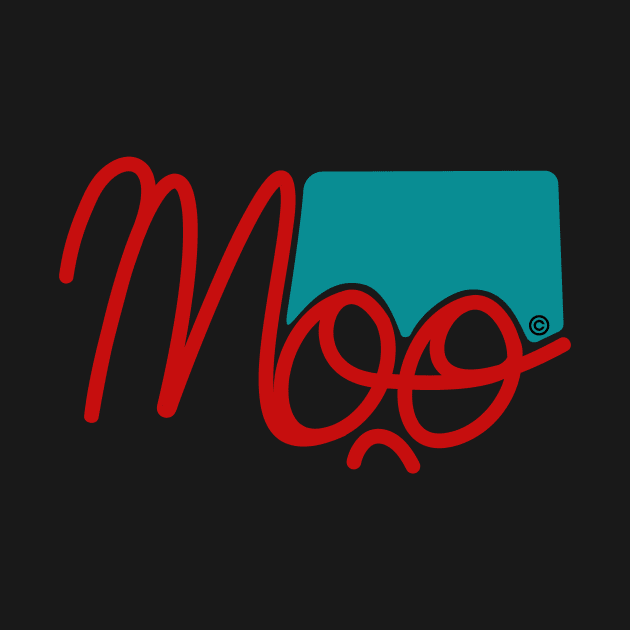 Moo1 red & turquoise by Djourob