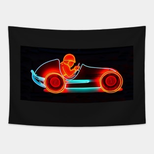 Race car face mask design A Tapestry