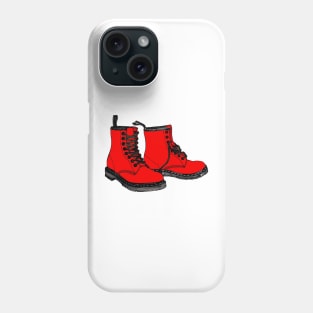 Her Little Red Shoes Are Hiking Boots! Camping, Climbing, Backpacking Life! Phone Case