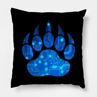 Techie Bear Claw LGBTQ Pride Pillow