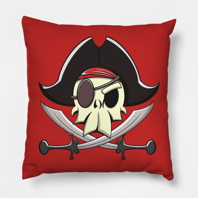 Jolly Roger Pillow by Brianjstumbaugh