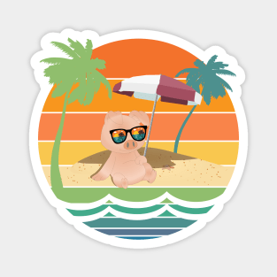 Piglet on a Vacation Magnet