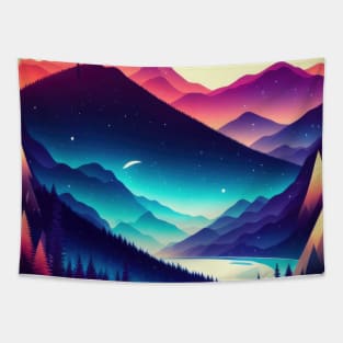 River to the Infinite - White BG Tapestry