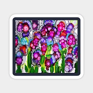 Heavenly Doodles - Flower of Eyes Magnet