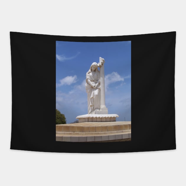 Virgin Mary Statue Tapestry by aldersmith