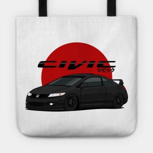 Civic si black T-shirt Tote