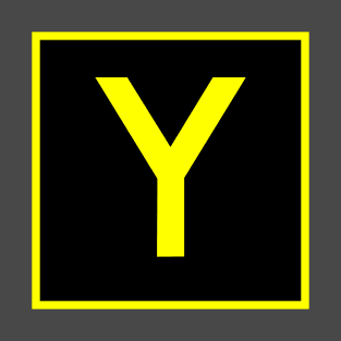 Y - Yankee - FAA taxiway sign, phonetic alphabet T-Shirt